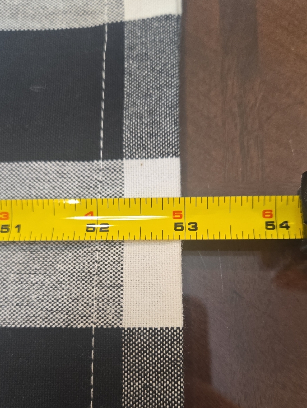 Black White Checker Box FARMHOUSE Table RUNNER - Picture 5 of 6